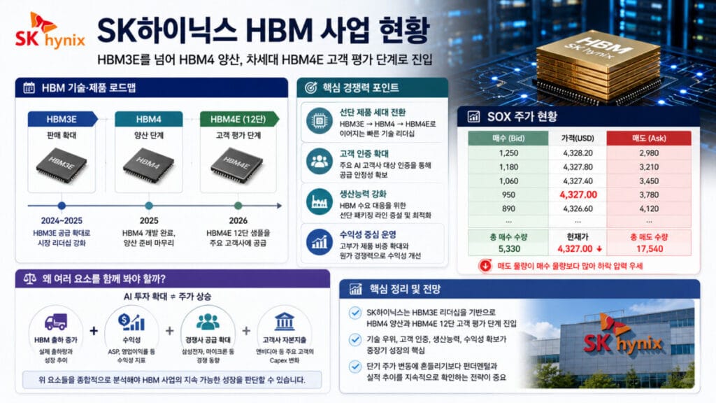 SK하이닉스 HBM 사업현황 인포그래픽