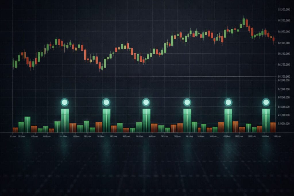 시장 변동성 속에서 안정적 월배당 흐름을 보여주는 차트