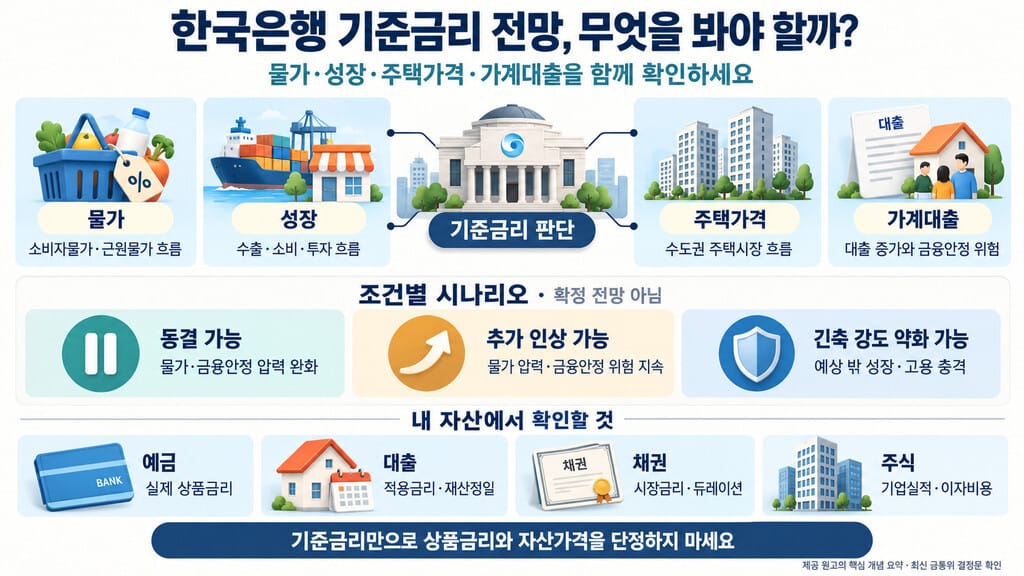 한국은행 기준금리 2026 전망 인포그래픽