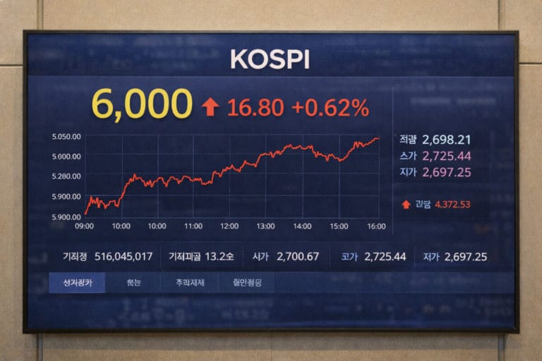 코스피 종합주가지수 화면창