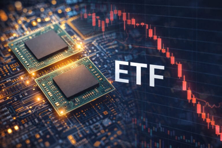 반도체 ETF 라고 적혀있는 메모리칩