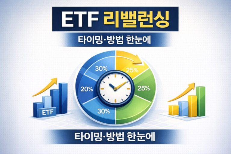 ETF 리밸런싱 타이밍과 방법론을 설명하는 썸네일 이미지