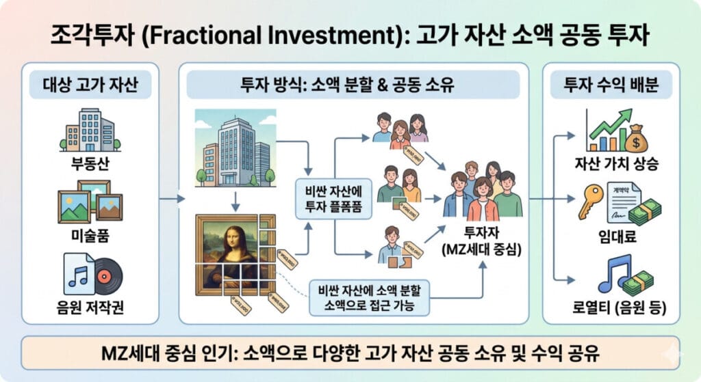 조각투자 간단설명 다이어그램
