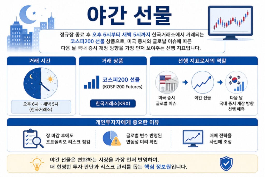 야간 선물 보는 곳 기본 정보 인포그래픽