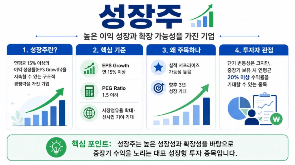 성장주 추천 인포그래픽