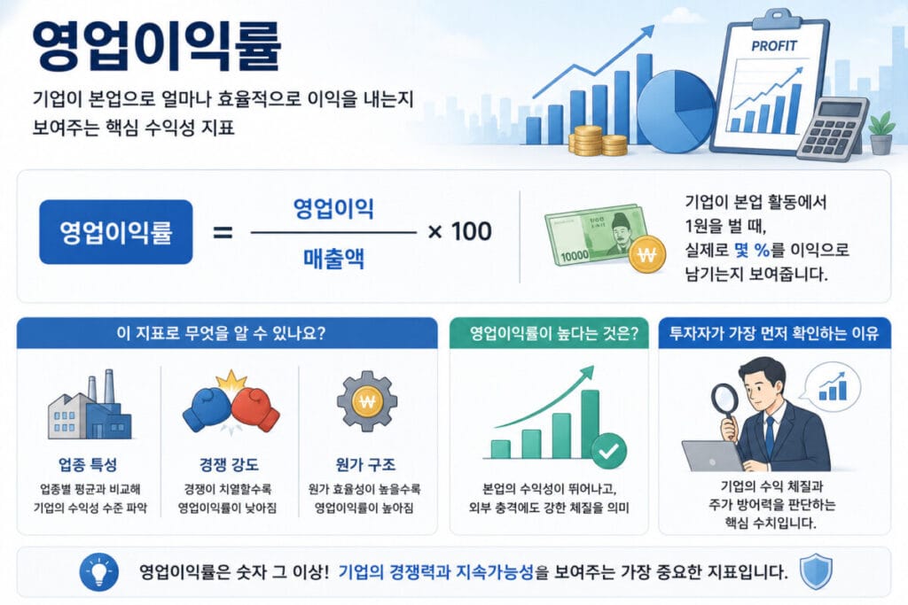 영업이익률 핵심포인트 인포그래픽