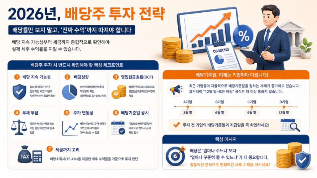 배당금 높은 주식 순위 투자 전략 인포그래픽