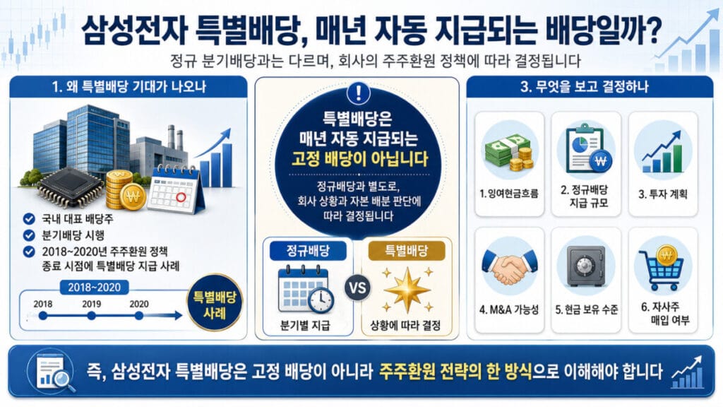 삼성전자 특별배당 인포그래픽