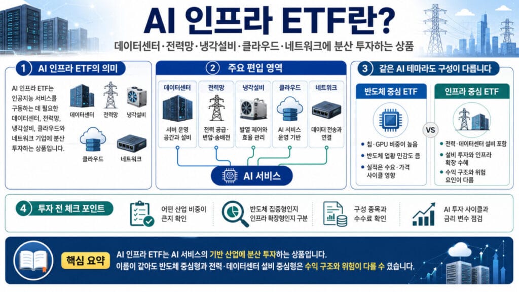 AI 인프라 ETF 의미 인포그래픽