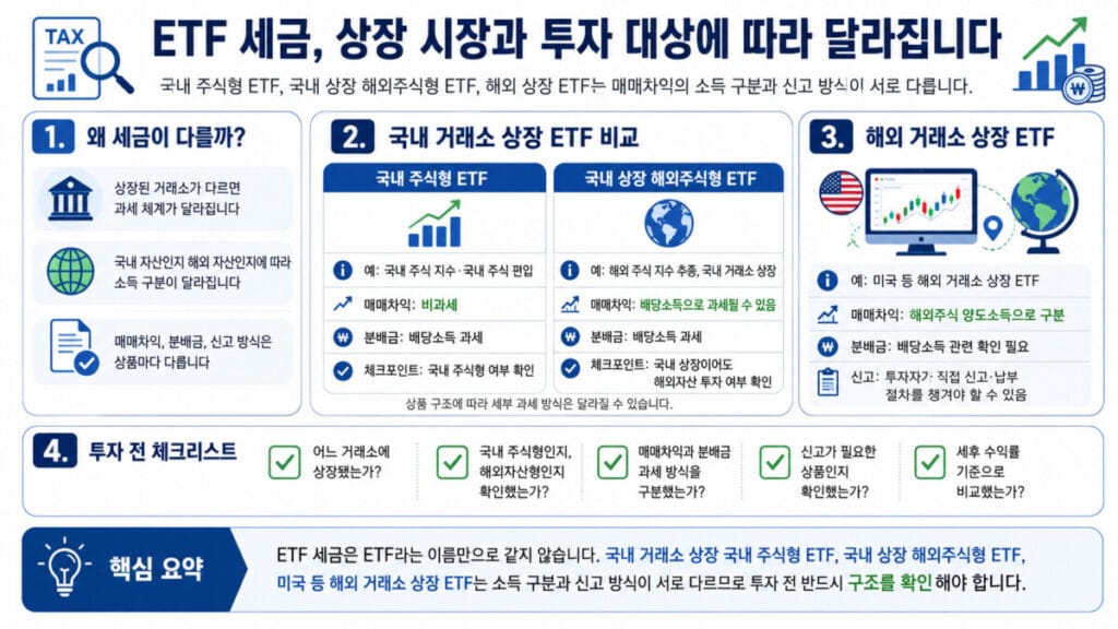 ETF 세금 인포그래픽