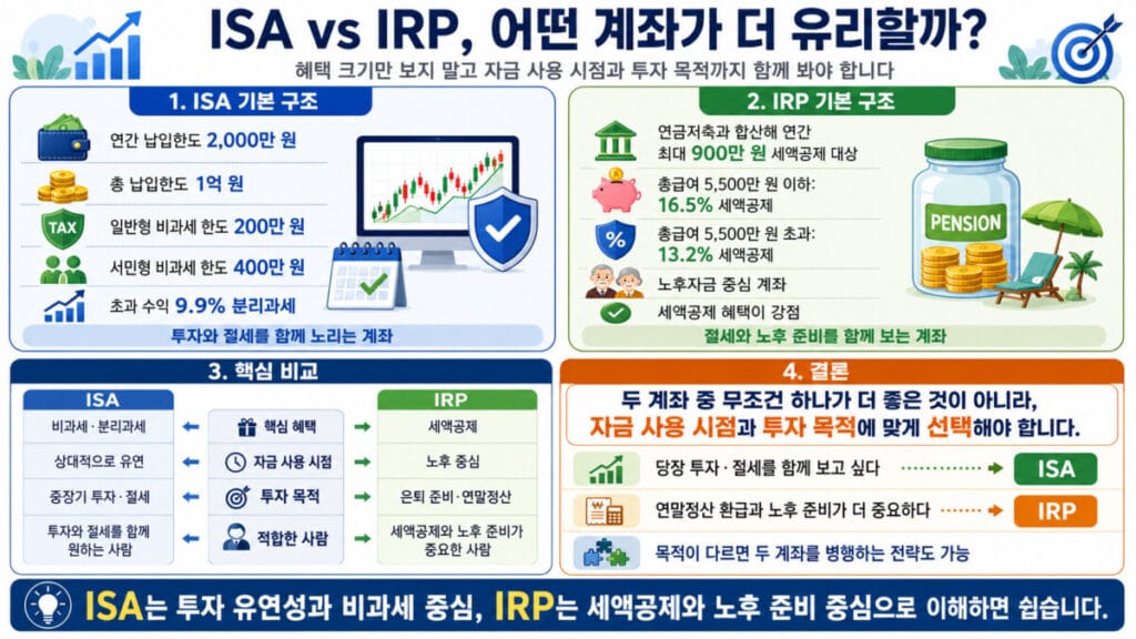 ISA IRP 차이 인포그래픽