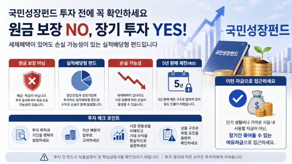 국민성장펀드 가입방법 인포그래픽