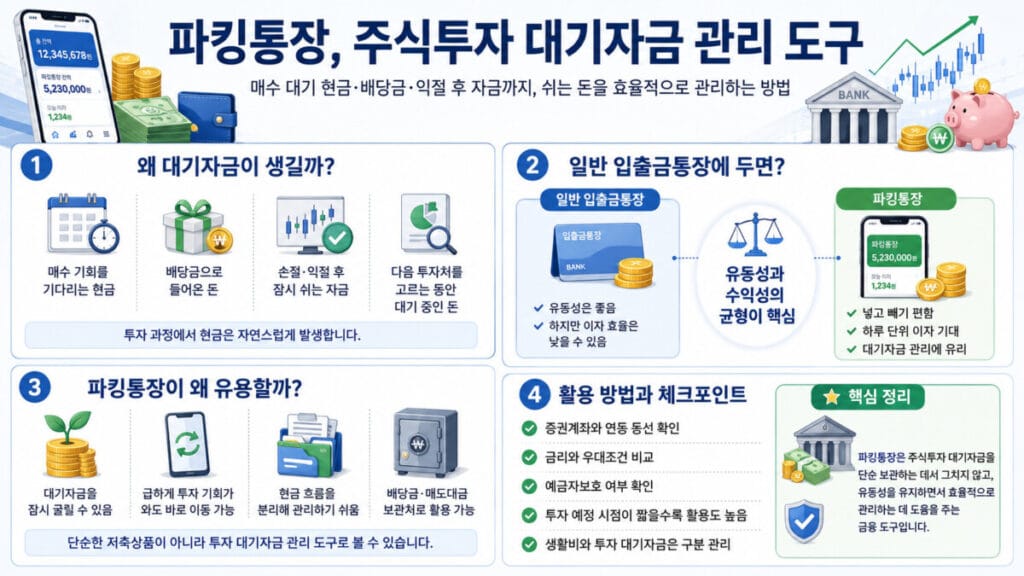 파킹통장 활용법 인폭그래픽