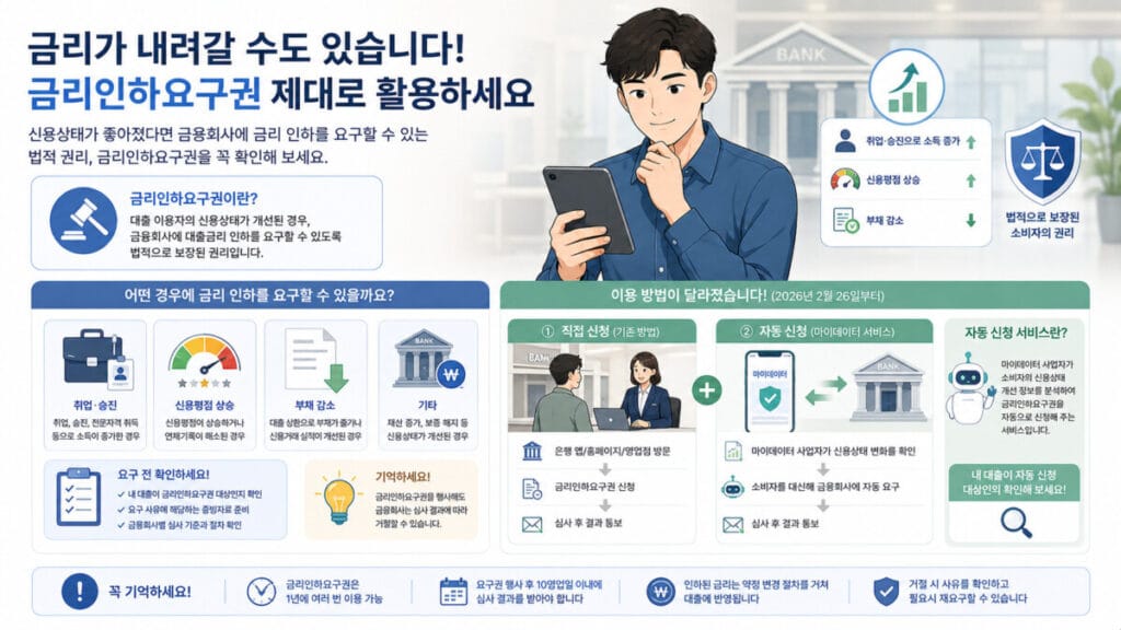 금리인하요구권 활용 인포그래픽