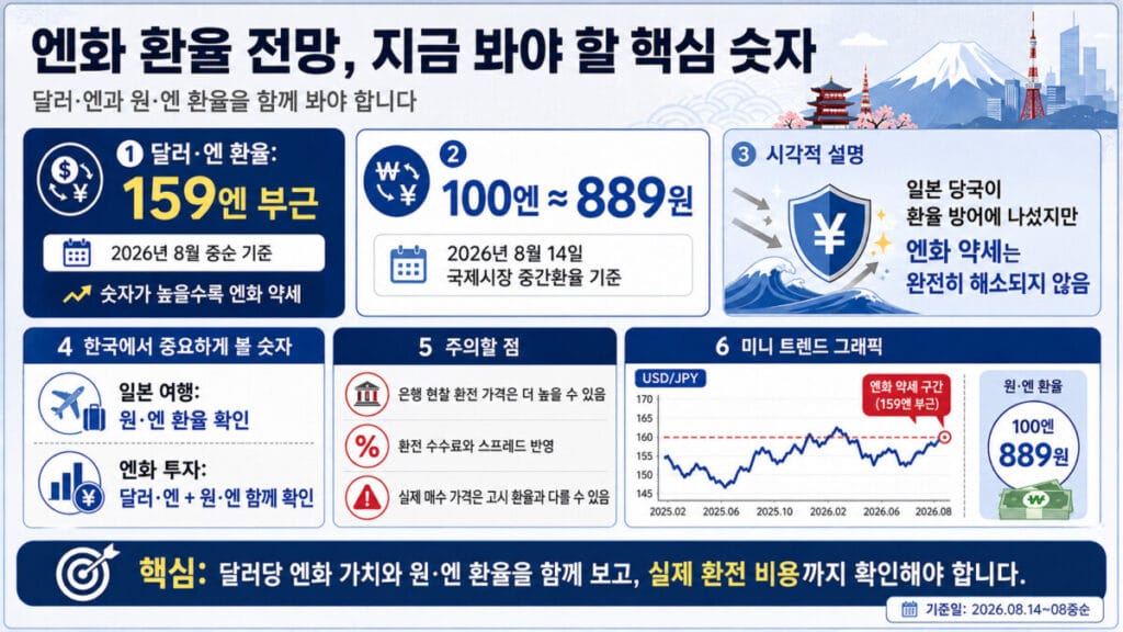 엔화 환율 전망 인포그래픽