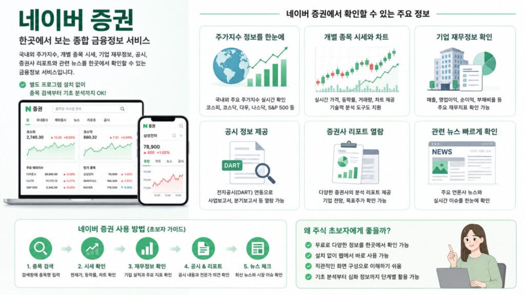 네이버 증권 활용 인포그래픽