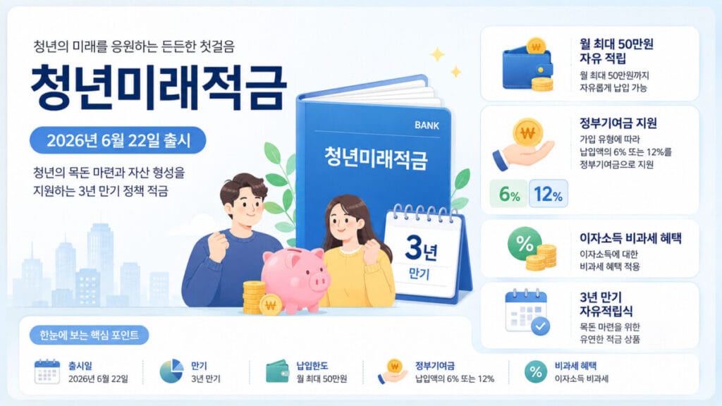 청년미래적금 가입 조건 인포그래픽