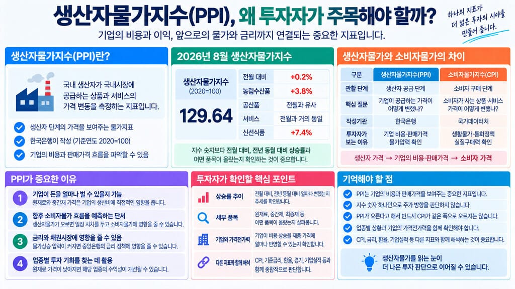생산자물가지수 PPI가 투자자에게 중요한 이유 인포그래픽
