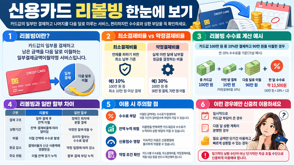 신용카드 리볼빙 한눈에 보기 인포그래픽