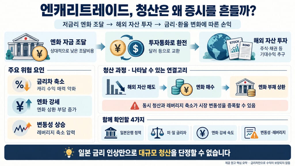 엔캐리트레이드 주요 내용 인포그래픽