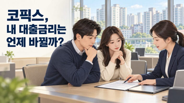 신혼부부가 은행에서 코픽스 상담을 받고 있다.